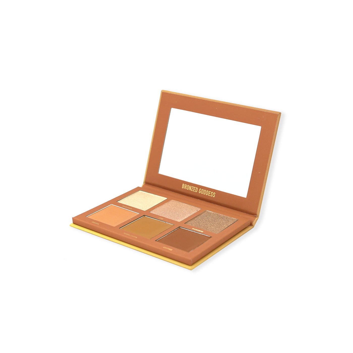 Kara Beauty's Bronzed Goddess Highlighter and Bronzer palette side view