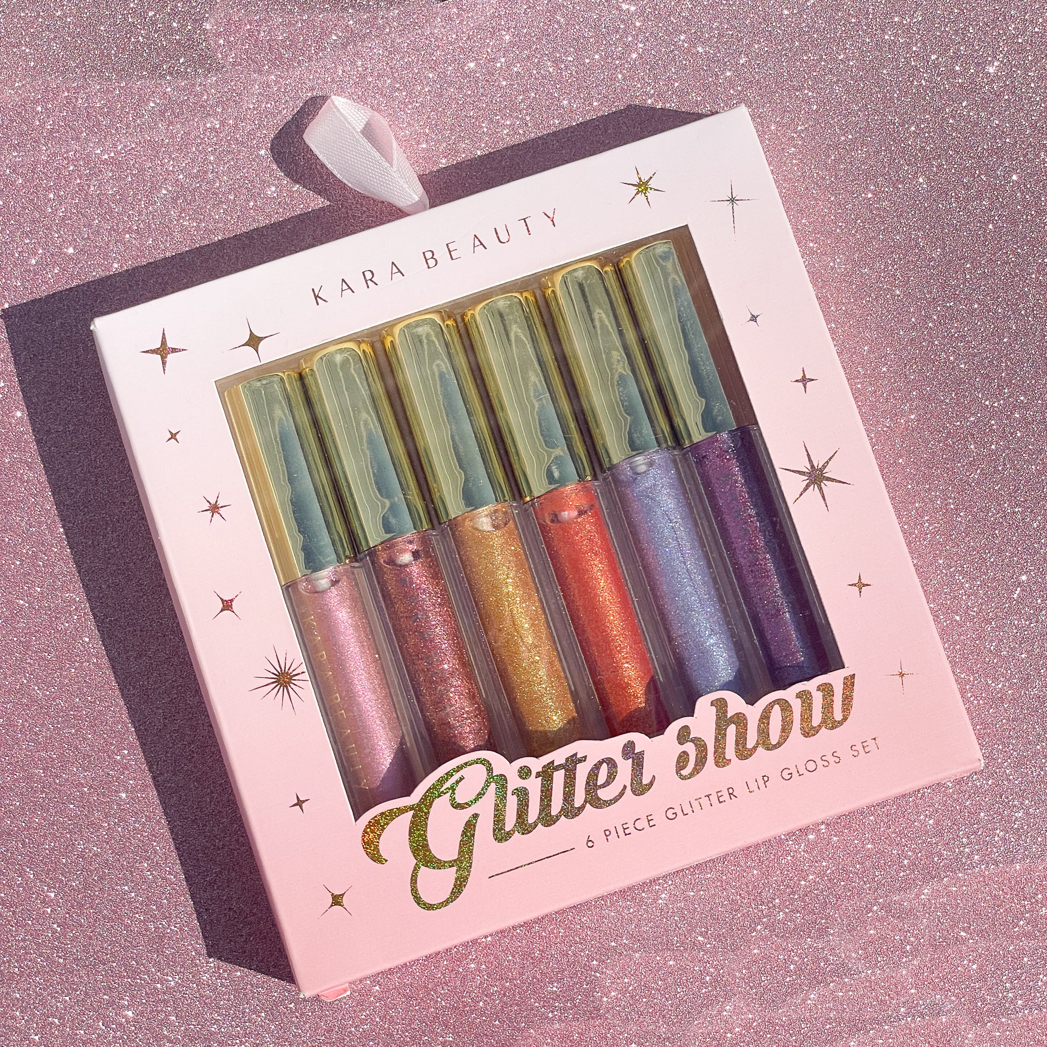 GLITTER SHOW 6 Piece Glitter Lip Gloss Set