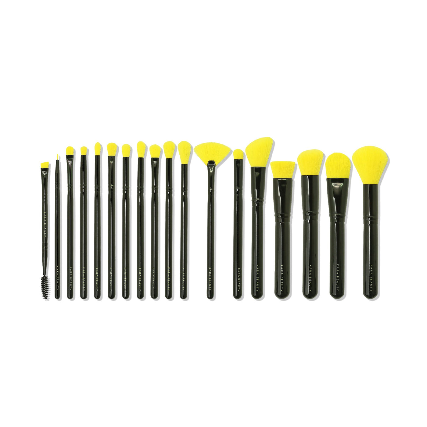 21-piece Yellow Brush Kit - Medium Bristles