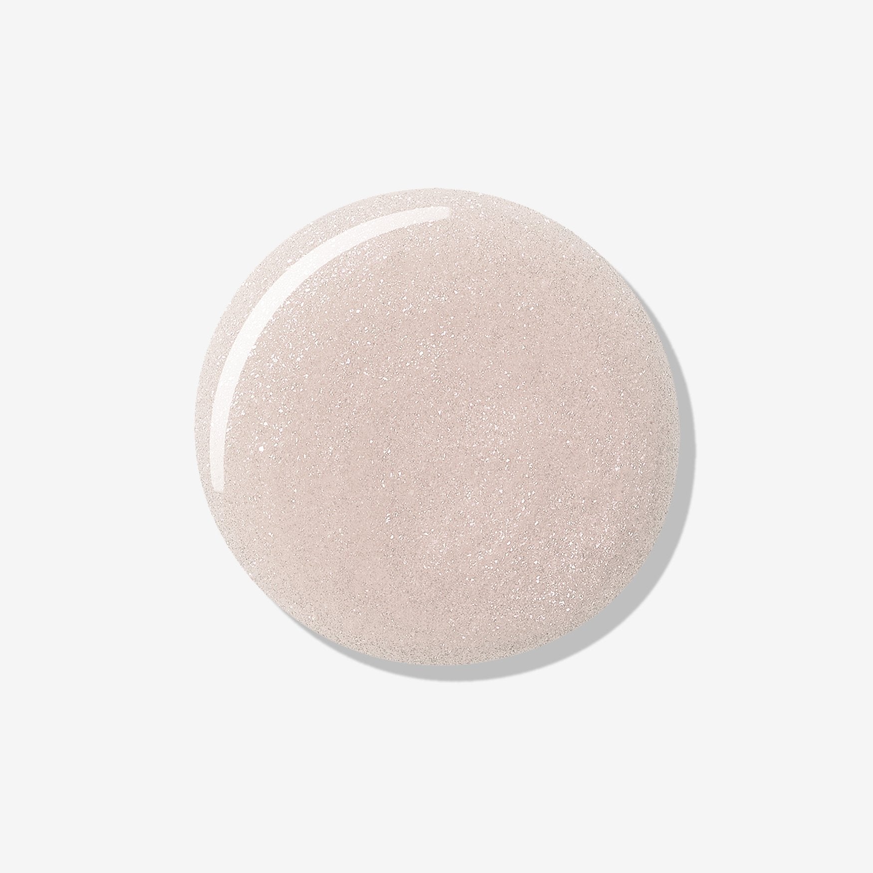 Clear glitter lip gloss swatch