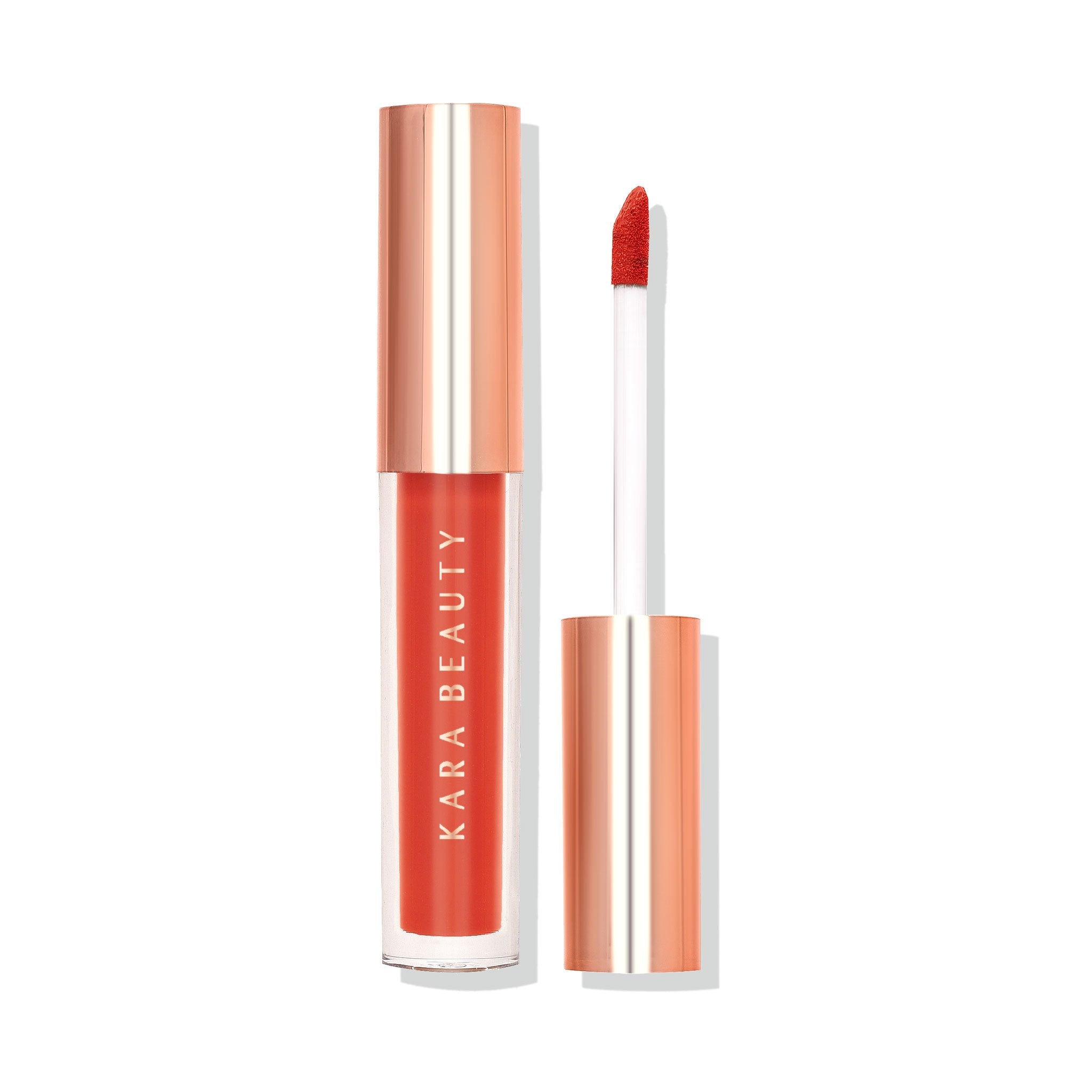 Flirt bight orange liquid lipstick