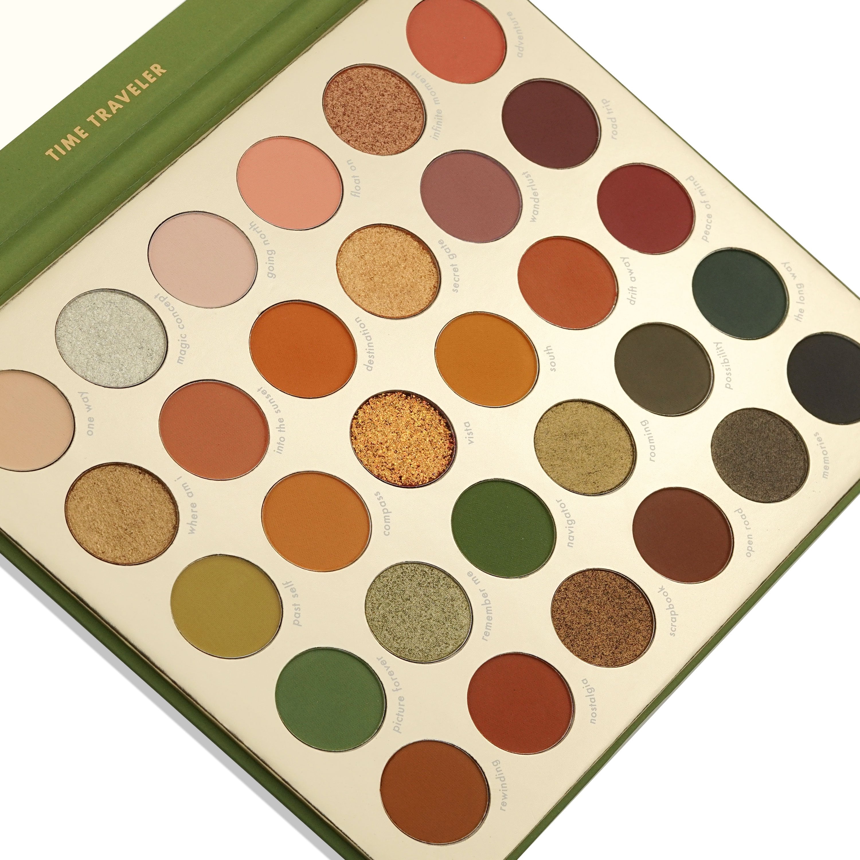 PRO14 Time Traveler 30 colors vegan eyeshadow palette close-up