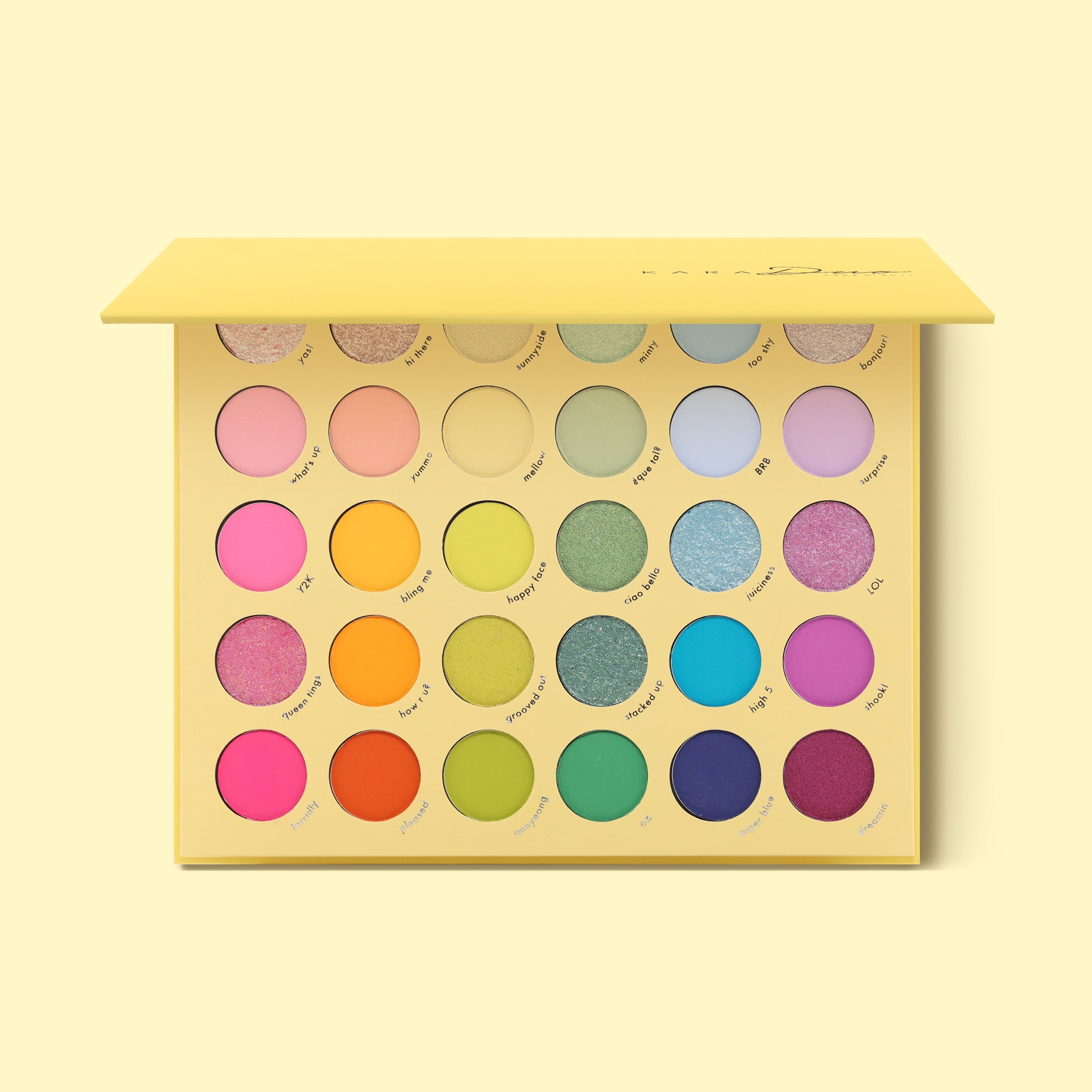 Kara Beauty's PRO23 Say Hello 30 Rainbow Shades Vegan Eyeshadow Palette 
