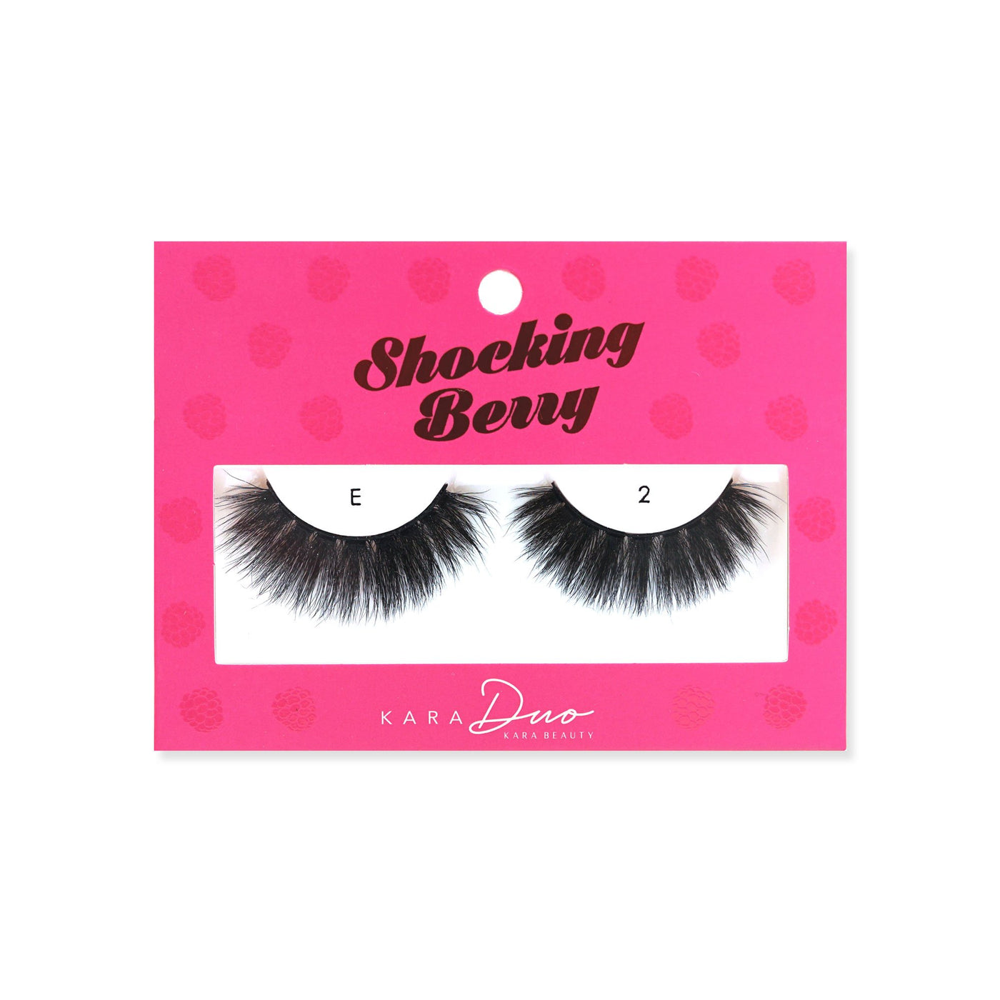 Kara Beauty style E2 Shocking Berry 3D faux mink eyelashes