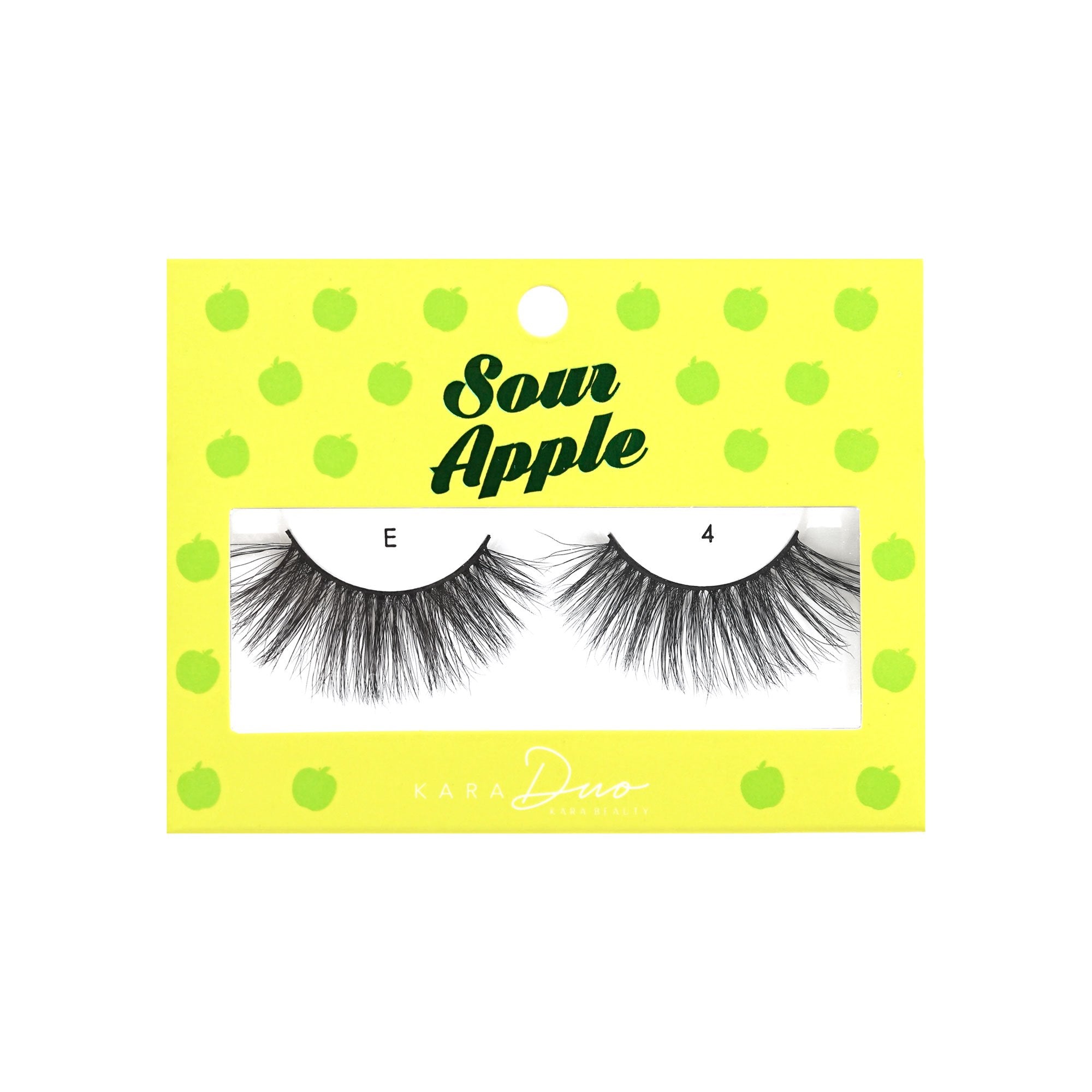 Kara Beauty style E4 Sour Apple 3D faux mink eyelashes