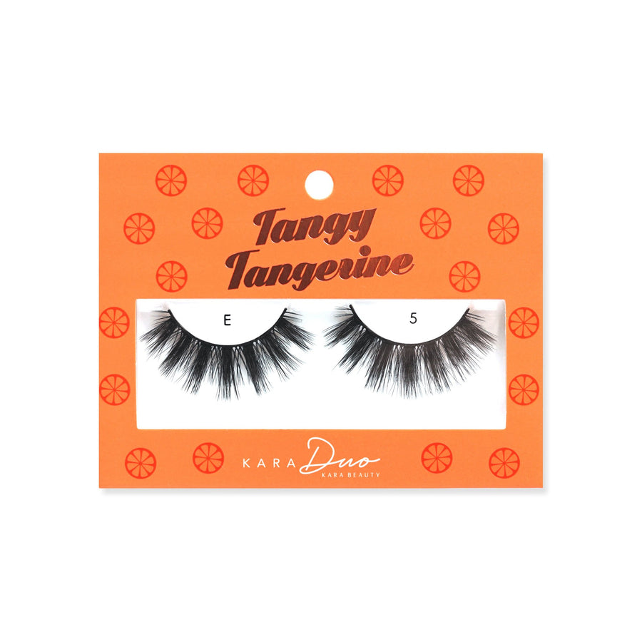 Kara Beauty style E5 Tangy Tangerine 3D faux mink lashes