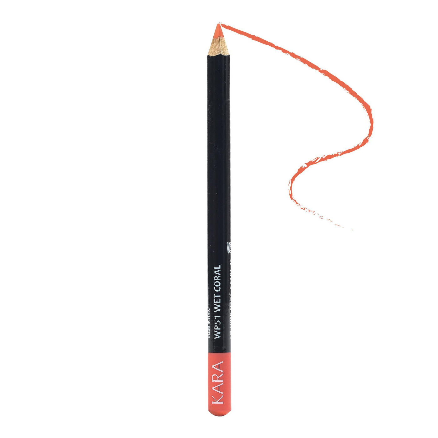Kara Beauty High Quality Ultra Fine Lip Liner Pencil - WP51 - Wet Coral