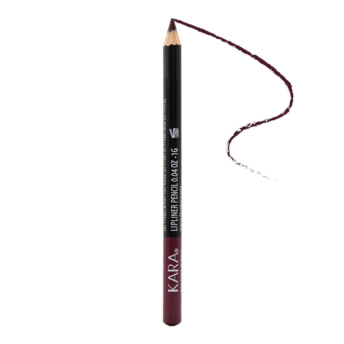 Kara Beauty High Quality Ultra Fine Lip Liner Pencil - WP942 - Deep Purple