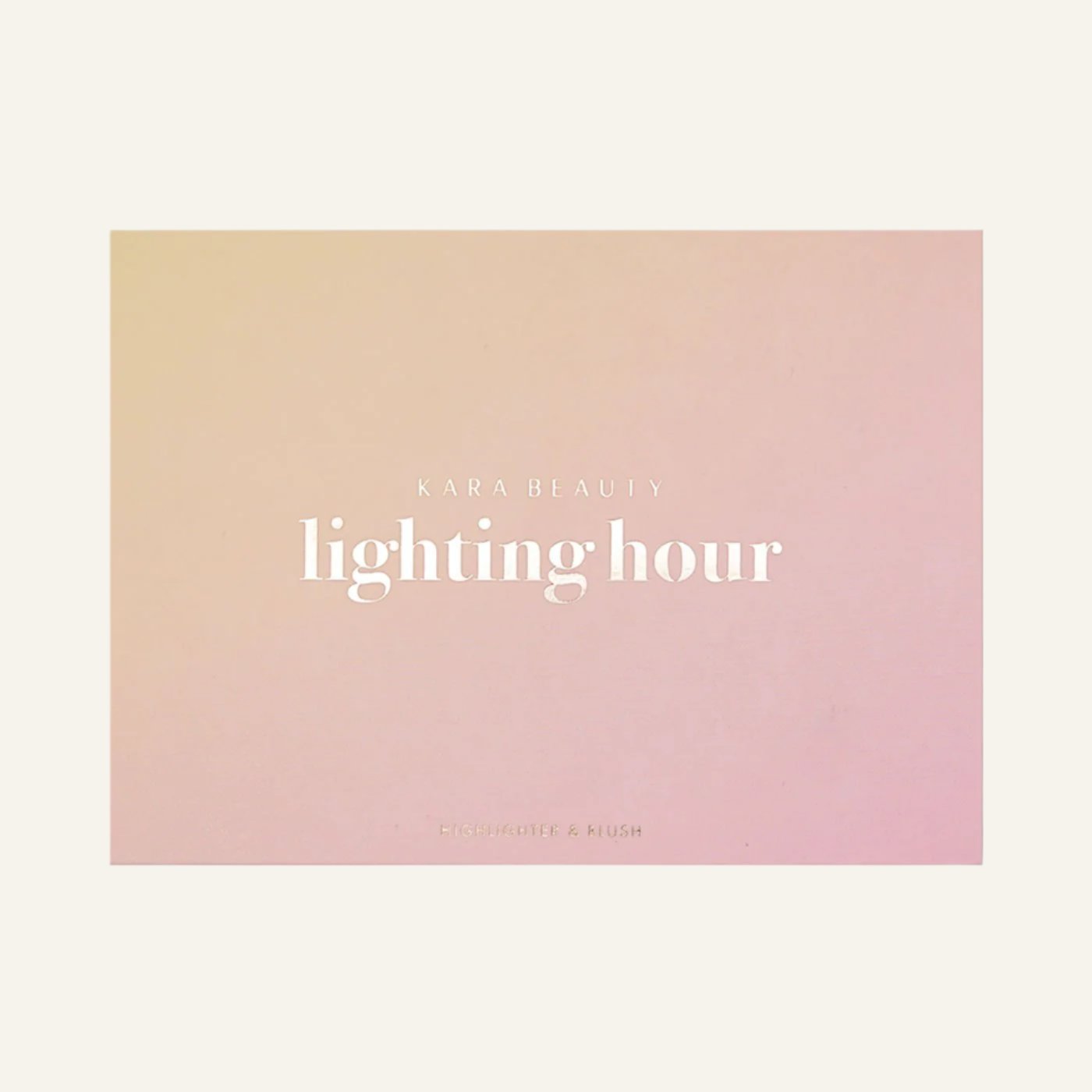 Lighting Hour Blush and Highlighter palette cover