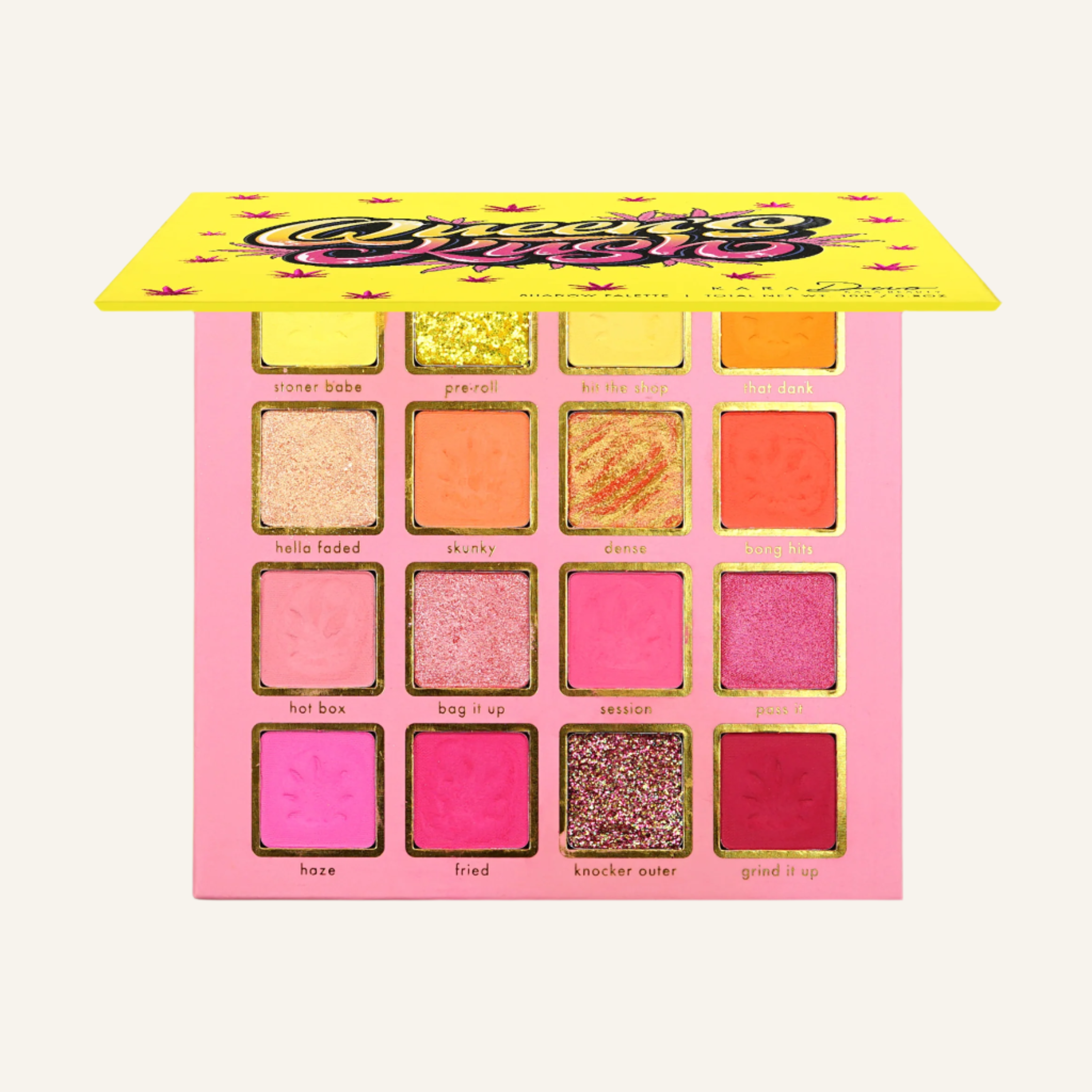 Kata Beauty's Queen's Kush 24-Shade 420 inspired weed Eyeshadow Palette