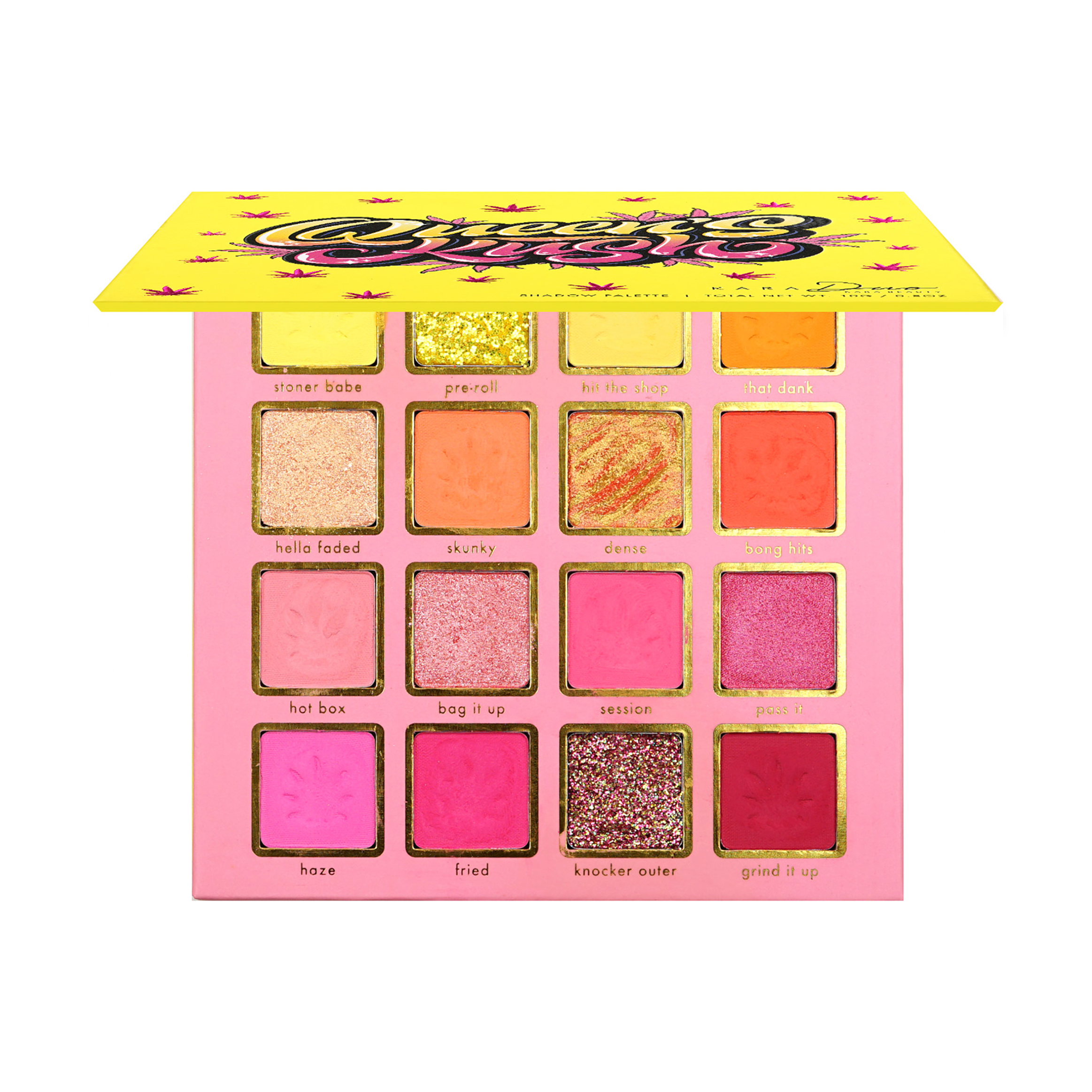 Kata Beauty's Queen's Kush 24-Shade 420 inspired weed Eyeshadow Palette