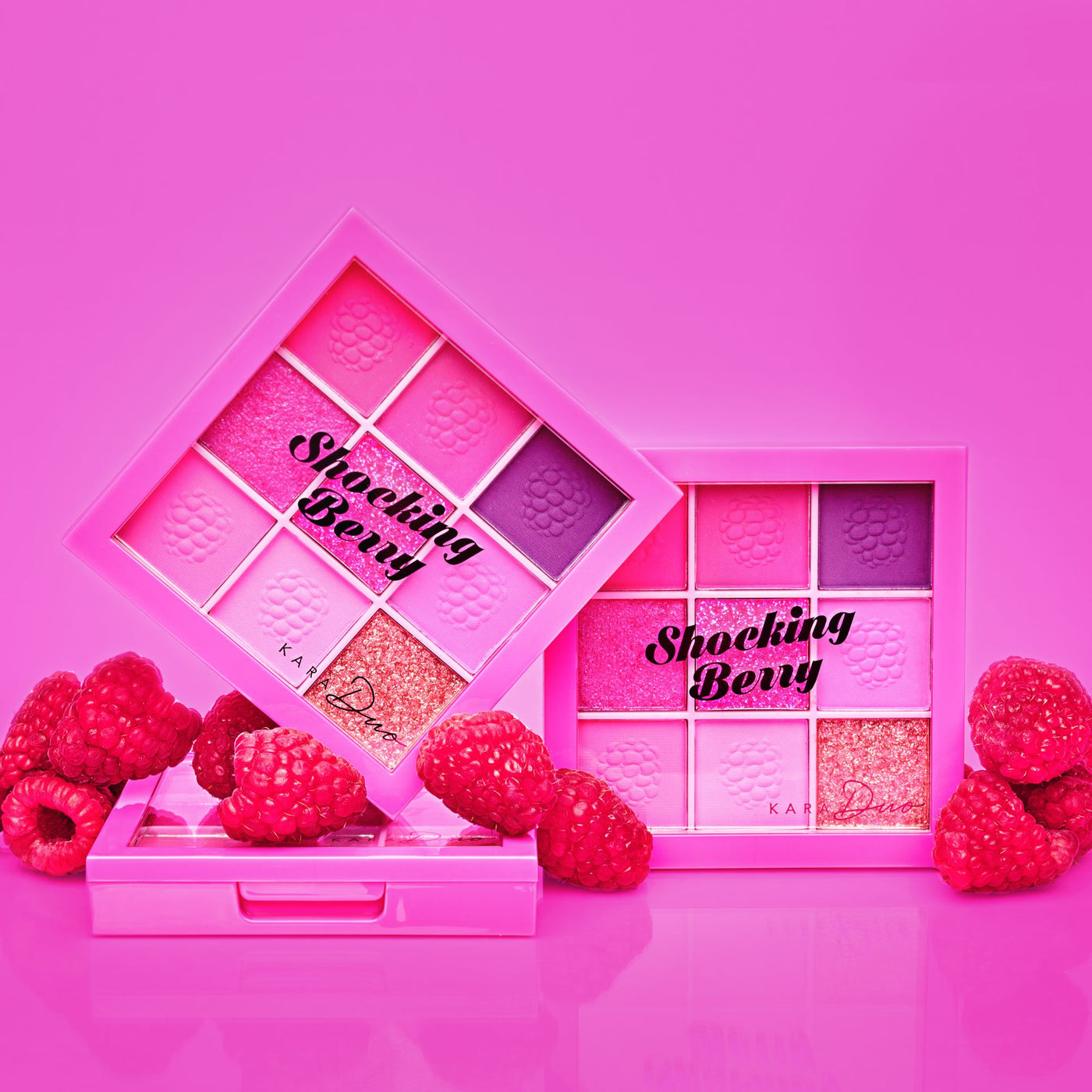 Shocking Berry nine color eyeshadow palette with scent